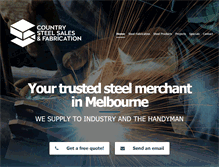 Tablet Screenshot of countrysteel.com.au